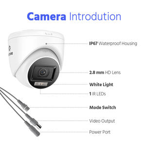 <span class=keywords><strong>ANNKE</strong></span>-Caméra analogique <span class=keywords><strong>4K</strong></span> 8MP pour surveillance professionnelle, caméra de sécurité 4 en 1 à double lumière fixe, TVI, jusqu'à 40m IR - Product Image 6