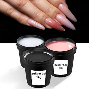 Gel UV Constructeur Sans HEMA, Sans Brûlure, Blanc, Matière Première pour Sculpture, 1kg (1000ml), Gel d'Extension d'Ongles Ultra-Résistant, Vente en Gros - Product Image 3