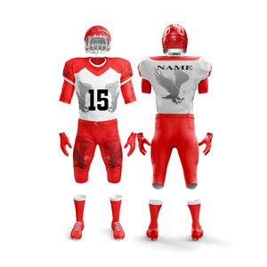 Ensemble d'uniformes de football américain pour adultes, manches courtes, jersey respirant, pantalon flexible, pour un jeu pleine vitesse - Product Image 2