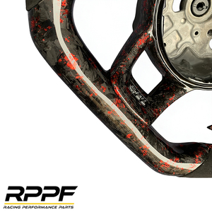 Volante de Fibra de Carbono Forjado Personalizable de Fábrica RPPF con Mejora para Modelos Volkswagen <span class=keywords><strong>MK7</strong></span> MK7R <span class=keywords><strong>GTI</strong></span> <span class=keywords><strong>Golf</strong></span> - Product Image 3