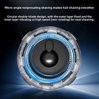 Tondeuse à cheveux électrique sans fil pour hommes, étanche IPX6, rechargeable, avec écran LED, pour coupes courtes et rasages ras-du-cou