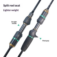 Canne à pêche Luya ultra-légère Cheery Solid Carbon Horse Mouth Micro Creek, action rigide, pour la pêche aux leurres en ruisseau, vente en gros directe usine Weihai
