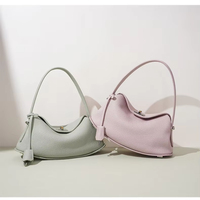 Collection Printemps 2026 – Sac Femme en Cuir Véritable Nouveau Style Minimaliste Design Niche Style Commuter Forme Oreiller avec Fermoirs