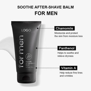 Vente en gros Vitamine A Antioxydant Apaise le rasage Irritation Rafraîchissant Tube noir Hydratant pour le visage Baume après-rasage - Product Image 2