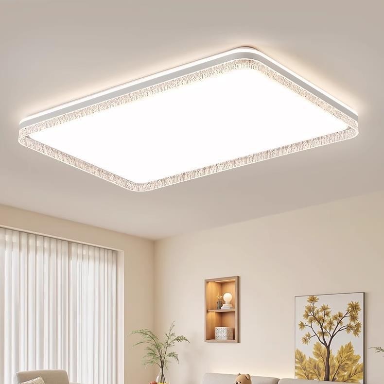 Ceiling Light120W, Modern Minimalist Crystal Style LED High-end and Stylish for Bedrooms and Living Rooms As the Main Light.