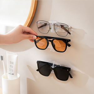 Transparent Wall Mounted Eyeglasses Holder Single Pack Anti Pressure Storage <b>Rack</b> For Sunglasses And <b>Glasses</b> Display - Product Image 2