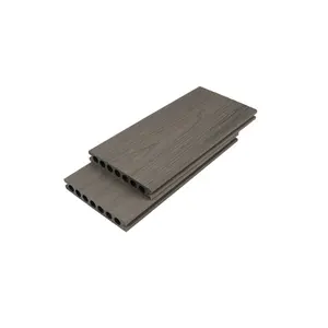 Deck de plástico composto de madeira com conexão sem costura, deck decote co-extrusão para terraço 140*23