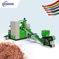 Ligne de granulation de câbles en cuivre 300 kg/h, machine de recyclage de fil de cuivre, granulateur de cuivre avec pièces de rechange gratuites