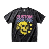 Kaos Pria Grafis Custom Berkualitas Tinggi 100% Katun Oversize Streetwear Hip Hop Sablon Digital Vintage