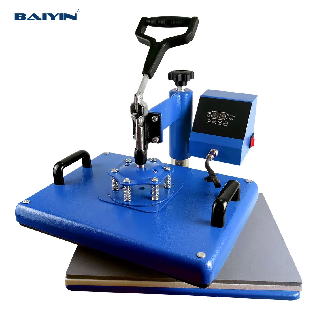 Baiyin 29x38 cm سهل الضغط الحراري سوينغ بعيدا الحرارة الصحافة تي شيرت الحرارة آلة نقل الضغط الحراري لنقل التكبير