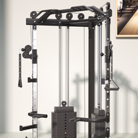 Rack de Sentadillas Comercial Tipo Gantry, Equipo de Fitness con Capacidad de 2000 LBS, Jaula de Potencia con Retenedores de Seguridad para Gimnasios Profesionales
