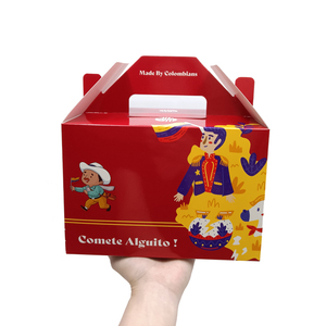 Caja de Embalaje Personalizada para Comida Rápida para Pollo Frito y Papas Fritas con Asa, Materiales Reciclados, Biodegradable, Desechable, Caja de Papel Recubierto - Product Image 6