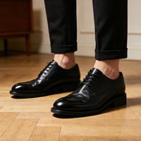 Chaussures Derby pour Hommes à Talon Rehaussant Invisible de 6 cm, Vente en Gros Usine, Coupe Large, Grande Taille, Mousse à Mémoire de Forme, Chaussures de Mariage Rehaussantes