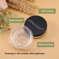 Cire coiffante transparente pour sourcils à marque privée, gel fixant pour sourcils sans eau, végétalien, logo personnalisé, cosmétiques en gros