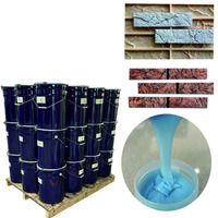 Durcissement rapide étain silicone liquide caoutchouc de silicone pour pour béton moule plâtre pierre artificielle 3D panneau mural fabrication de moules