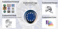 Cadran de montre vierge en laiton de haute qualité OEM 28,5 mm avec logo personnalisé et impression sur mesure