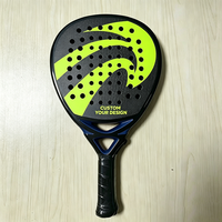 Raquette de tennis en fibre de carbone 12K, 16 mm, légère, raquette de tennis de plage, entraînement, personnalisation OEM ODM