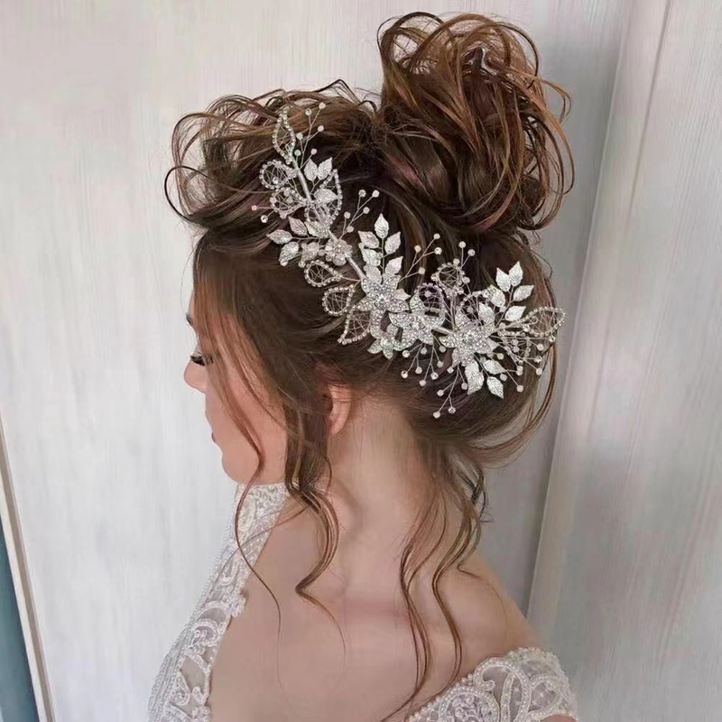 QUEENS GOWN Bridal Wedding Crown Crystal