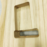 Corps de guitare électrique ST pour gaucher, en bois de Paulownia, non fini, à peindre soi-même, pièces semi-finies pour le dos et le côté.