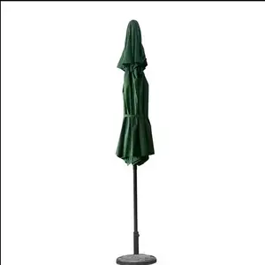 Toptan derin şarap 9ft 10ft boyutu özelleştirme veranda şemsiye çift katmanlı şemsiye