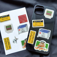 Benutzer definierte Marke Logo 3D Dome Aufkleber Druck Epoxy Gel Aufkleber für Telefon Fall