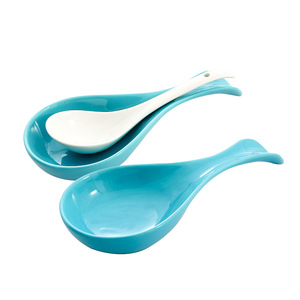 Reposacucharas de Cerámica TaoYuan, Azul Glaseado, Apto para Lavavajillas, Soporte para Utensilios de Cocina DD0917 - Product Image 5