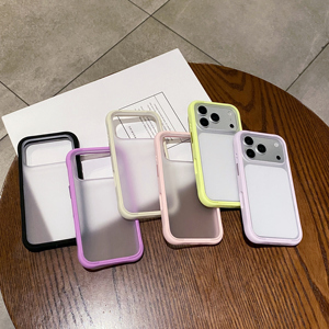 Coque de téléphone arrière mate dépolie pour iPhone 16 17 18 Pro Max, pare-chocs détachable et remplaçable, en silicone antichoc couleur bonbon - Product Image 1