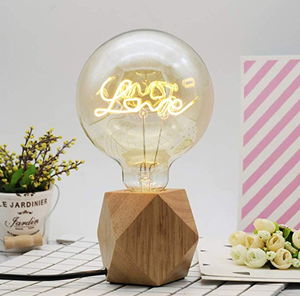 Ampoule à filament flexible led <span class=keywords><strong>Hello</strong></span> dream and love <span class=keywords><strong>word</strong></span>, 4w, intensité variable 2200K, lampe à filament pour la maison, nouveau modèle - Product Image 1