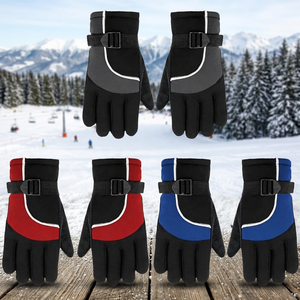 Outdoor Unisex Men <b>Women</b> Custom Sports Snowboarding Winter Waterproof Touch Screen <b>Ski</b> <b>Gloves</b> Polyester Thermal Insulated - Product Image 3