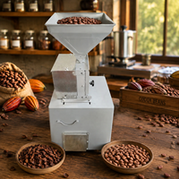 Petite machine à décortiquer les fèves de cacao, éplucheuse de fèves de cacao avec système de collecte des poussières
