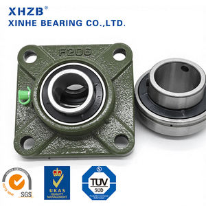 Kit de palier à semelle monté <span class=keywords><strong>VNV</strong></span> 204UC en acier inoxydable avec logement de précision P0 pour travaux de construction - Product Image 3