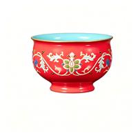RED LEAF CERAMICS Tasse à thé en porcelaine rouge chinoise traditionnelle Gongfu, motif floral, adaptée aux aliments, pour boissons chaudes/froides, réutilisable, coffret cadeau