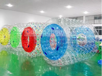 Rouleau aquatique gonflable Yibei en PVC transparent pour parc aquatique, enfants et adultes, balle roulante aquatique gonflable