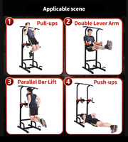 Station de musculation multifonctionnelle réglable pour le haut du corps, équipement de salle de sport à domicile, entraînement de fitness, barre de traction, station de dips, barres parallèles