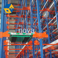 Système de rayonnage Drive-in durable avec revêtement en poudre et certification CE