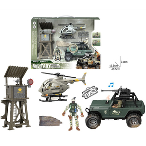 Set de Juguete de Combate de Alta Simulación para Niños, Vehículo Militar de Aleación, Helicóptero, Soldados, Defensa de la Torre, Regalo para Niños, Juego de Batalla - Product Image 5