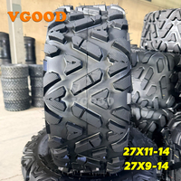 Pneus ATV VGOOD 14 pouces 14X4.10-6 14X5.0-6, pneus tout-terrain à crampons profonds pour quad UTV quatre roues