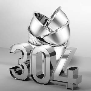 Passoire de cuisine en acier inoxydable avec égouttoir pour riz et bassine de lavage multifonctionnelle - Product Image 4