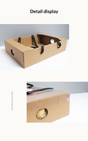 Vouwbare rechthoekige fruit- en groenteverpakking cadeaupapierdoos met handvat