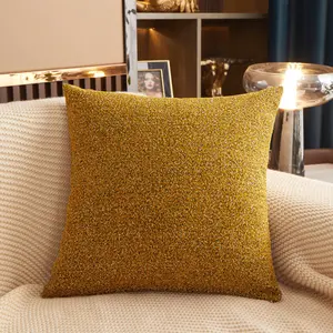 Polyester Throw Pillowcase Solid Color Pillowcase Wholesale Light Luxury Cushion Cover For Sofa Hotel Office Car