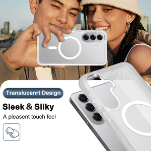 Coque de téléphone robuste à protection intégrale 360° magnétique antichoc givrée avec protection d'écran pour Samsung S26 Ultra - Product Image 5