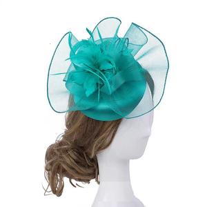 Vente chaude plume bande de <span class=keywords><strong>cheveux</strong></span> beauté Fascinators chapeau banane pince maille fleur filet à <span class=keywords><strong>cheveux</strong></span> mode <span class=keywords><strong>cheveux</strong></span> cerceaux pour dames filles - Product Image 3