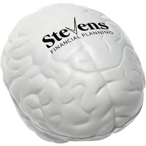 Pelota antiestrés en forma de cerebro blanco de espuma para apretar de PU personalizada 5-7 años Unisex promocional para aliviar el estrés - Product Image 2