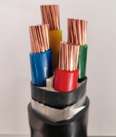 Kabel Listrik Tembaga Berisolasi XLPE 3 Inti 4 Inti 150mm2 Berlapis Baja Untuk Penggunaan Konstruksi Industri