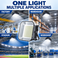 Éclairage commercial pour entrepôts industriels, lampes suspendues industrielles, lampes UFO LED haute performance IP67 1500W