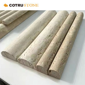 Pannello curva scanalata di Carrara bianco marmo bianco Tile parlante <span class=keywords><strong>travertino</strong></span> Base parete Deco curva piastrelle di marmo Backsplash - Product Image 4
