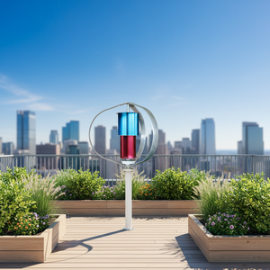 Aspas de Ventilador de Alta Velocidad Luvorb, Generador de Turbina Eólica <span class=keywords><strong>VAWT</strong></span> de 12/24V/48V 300W 400W, Energía Solar Híbrida para Uso Doméstico IP54 - Product Image 2