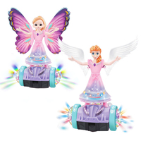 Muñeca Princesa Morada de Venta al Por Mayor, Juguete Eléctrico para Niños con Rueda Universal, Hada Bailarina con Luces, Juguetes de Princesa con Luz para Niñas