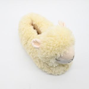 Vente en gros de pantoufles en fausse fourrure de <span class=keywords><strong>mouton</strong></span> nouveau bébé intérieur maison anti-dérapant garçons et filles mignon doux pantoufles - Product Image 1
