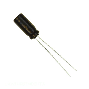 ตัวเก็บประจุเรเดียล0.33 uF 0.33 uF 20% 50V ฝาครอบรูผ่านรู UKW1HR33MDD1TA - Product Image 1